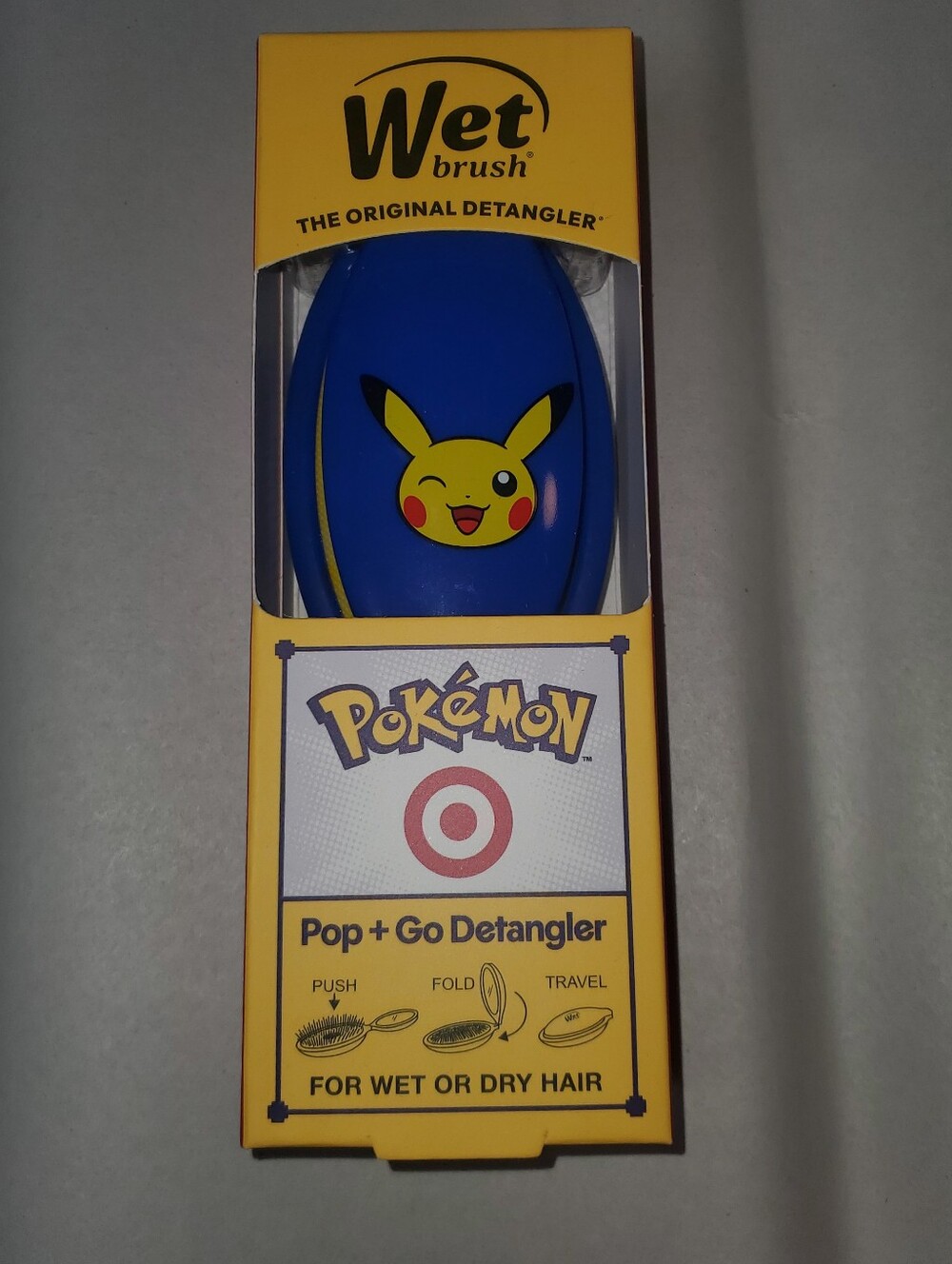 BRAND NEW PIKACHU POKEMON X TARGET THE WET BRUSH - SPECIAL LIMITED EDITION